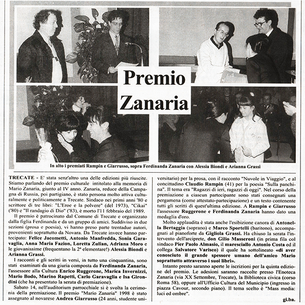 23 Marzo 1998: Corriere di Novara.