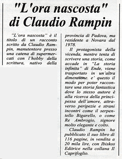 14 Dicembre 1998: Corriere di Novara.