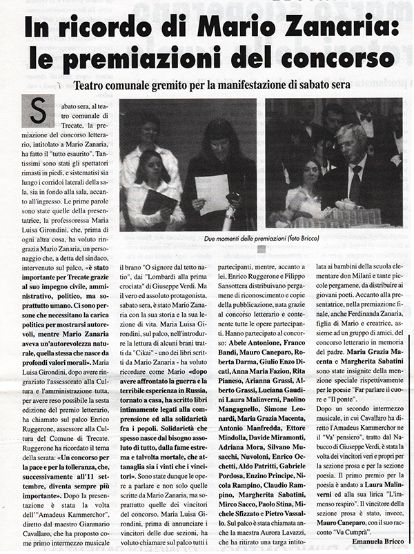 7 Marzo 2002: Corriere di Novara.