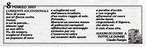 8 Marzo 2007: Corriere di Novara.
